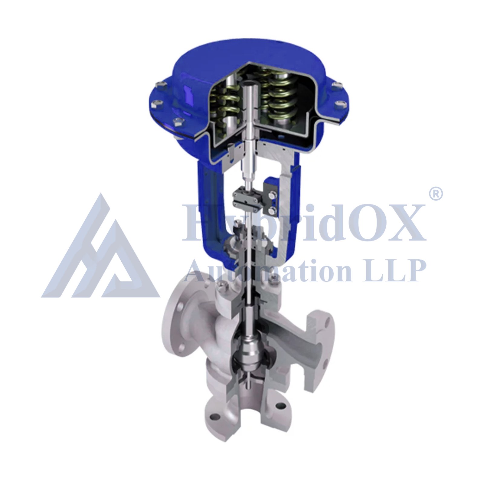 Pneumatic 3 Way Control Globe Valve - 3w